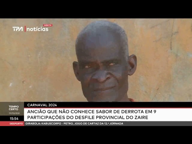 Carnaval 2024 - Ancião que não conhece sabor da derrota em 9 participações do desfile provincial