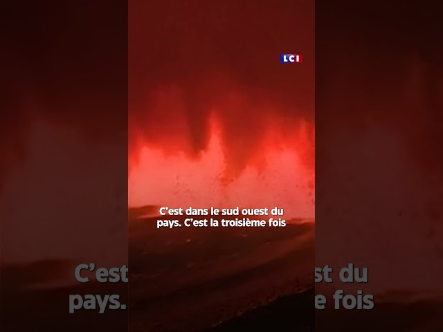  Nouvelle éruption volcanique en Islande, des images impressionnantes