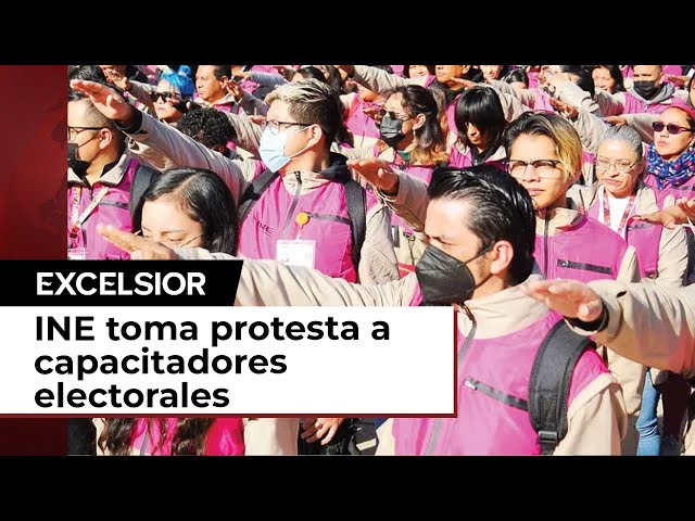 INE toma protesta a capacitadores electorales para elecciones del 2 de junio