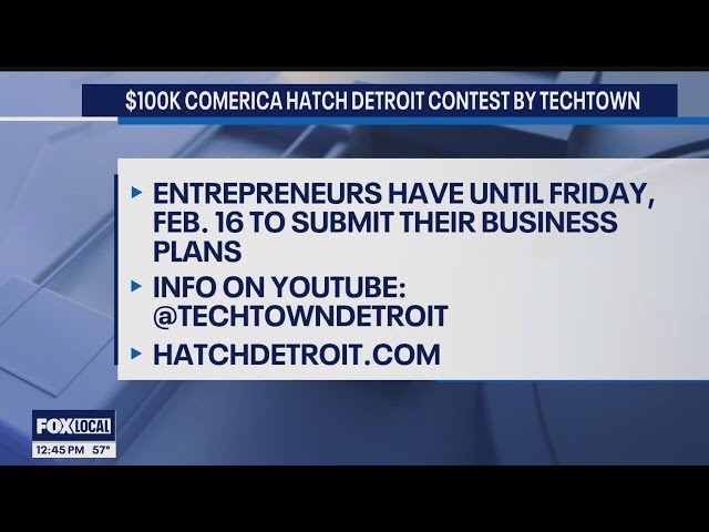 $100,000 Comerica Hatch Detroit Contest by TechTown returns