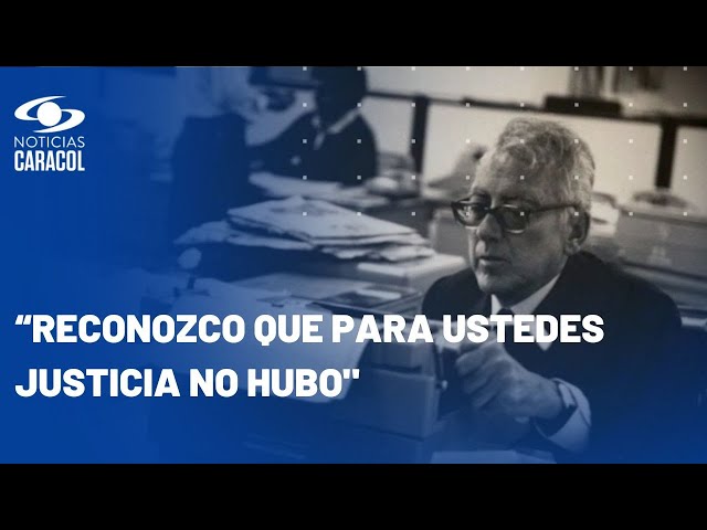 Ministro de Justicia dice que, en asesinato de Guillermo Cano, “el Estado miró para otro lado”