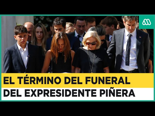 Finaliza el funeral de estado del expresidente Sebastián Piñera