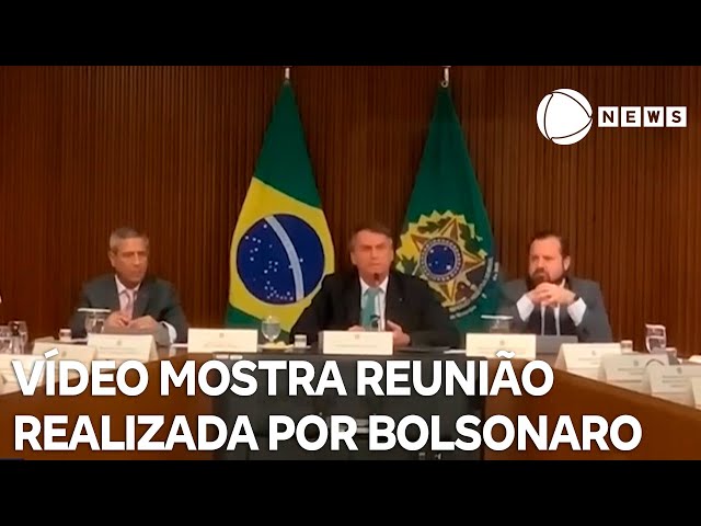 Vídeo mostra reunião realizada por Bolsonaro antes das eleições presidenciais