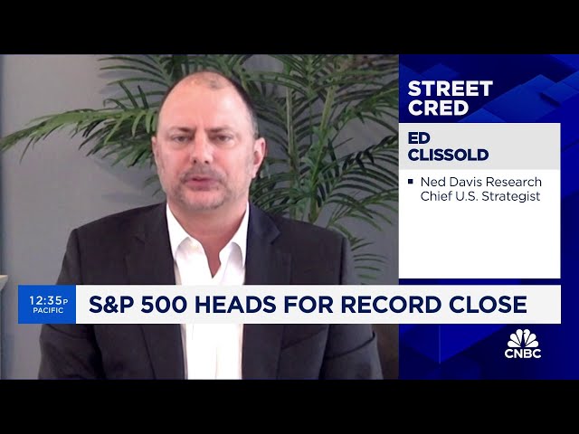 A pullback will be healthy for the market, says Ned Davis Research's Ed Clissold