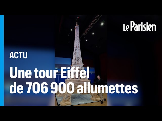 La tour Eiffel en allumettes de Richard sera finalement dans le « Guinness World Records »