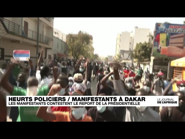 Heurts à Dakar, les manifestants contestent le report de la présidentielle • FRANCE 24