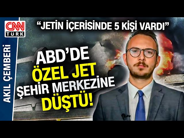 ABD'de Özel Jet Şehir Merkezine Düştü! Detayları Yunus Paksoy Aktardı