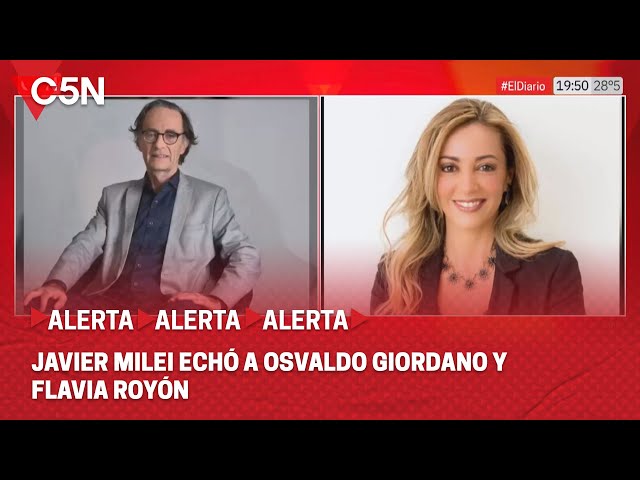 JAVIER MILEI ECHÓ a OSVALDO GIORDANO y FLAVIA ROYÓN tras el FRACASO de la LEY ÓMNIBUS