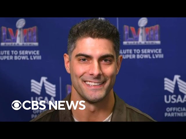 Raiders quarterback Jimmy Garoppolo previews Sunday's Super Bowl matchup