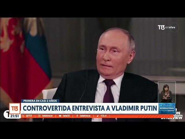 Controvertida entrevista a Vladimir Putin