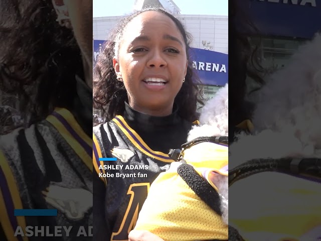 Los Angeles Lakers fans explain why the new Kobe Bryant statue means so much to them #Shorts