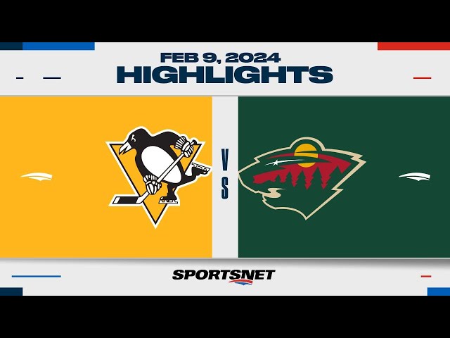 NHL Highlights | Penguins vs. Wild - February 9, 2024