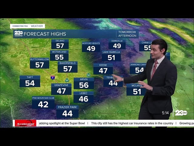 23ABC Evening weather update February 9, 2024