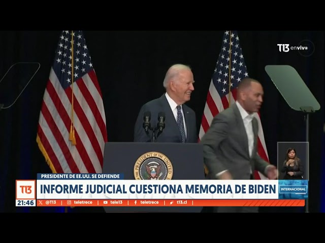 Informe judicial cuestiona memoria de Joe Biden