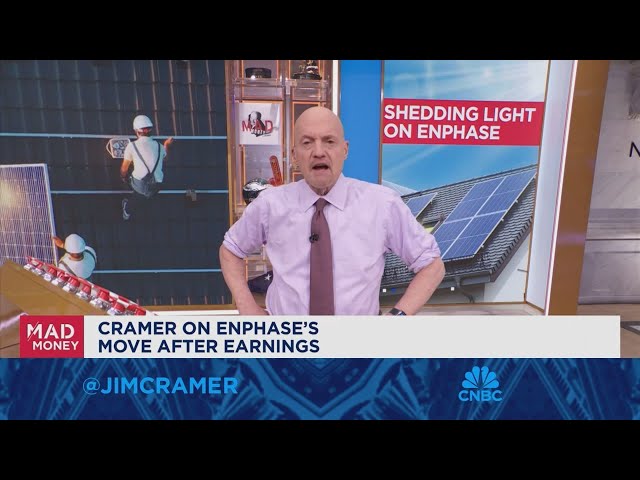 Jim Cramer sheds light on Enphase Energy's quarterly results