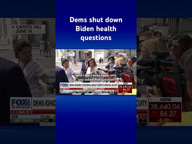 Pelosi scorned by Biden health question: ‘Don’t bother me with such frivolity’ #shorts