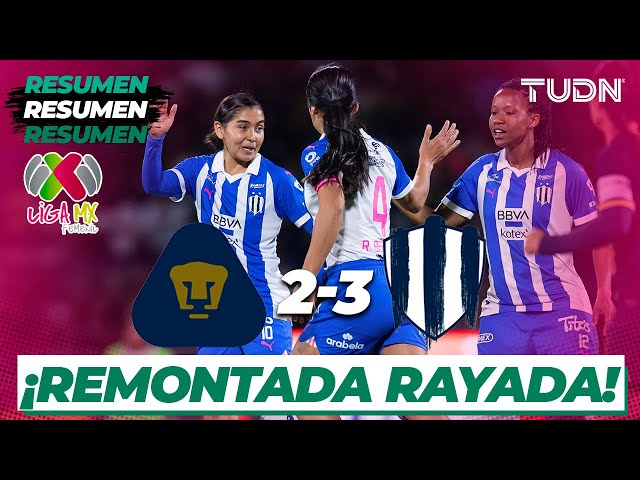 Resumen y goles | Pumas 2-3 Rayadas | Liga Mx Femenil- CL2024 J7 | TUDN