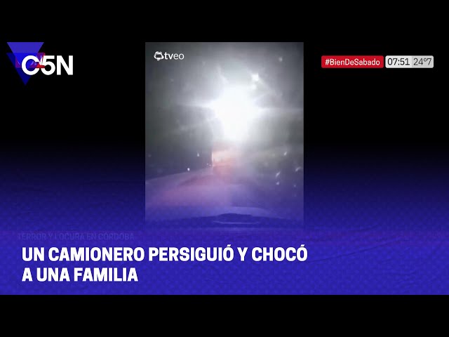 Un CAMIONERO PERSIGUIÓ y CHOCÓ a una FAMILIA