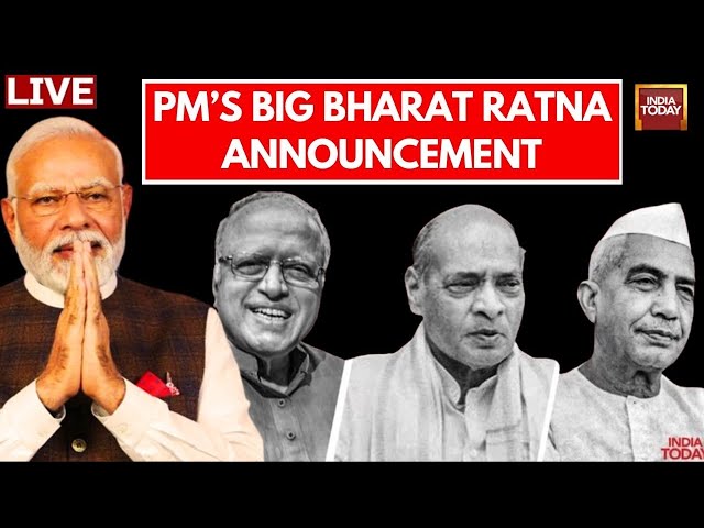 Bharat Ratna LIVE News: Bharat Ratna For Chaudhary Charan Singh, PV Narasimha Rao & M S Swaminat