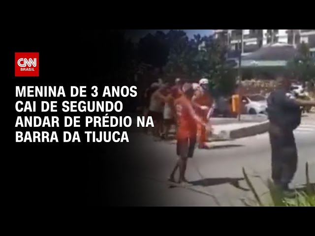 Menina de 3 anos cai de segundo andar de prédio na Barra da Tijuca | AGORA CNN