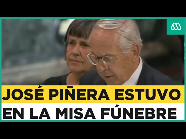 José Piñera estuvo en la misa fúnebre de su hermano