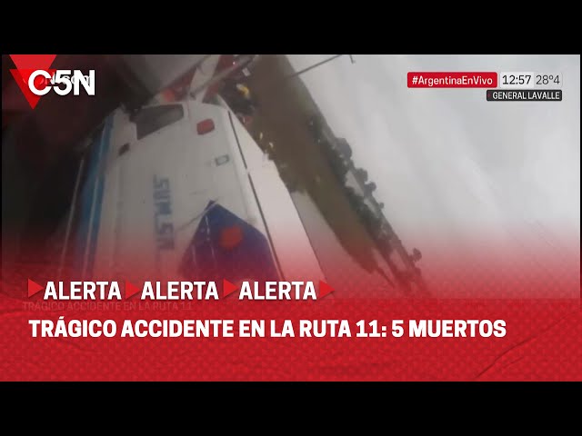 TRÁGICO ACCIDENTE en la RUTA 11: 5 MUERTOS