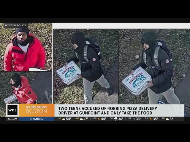 2 teens wanted for stealing food from pizza delivery driver at gunpoint in Hyde Park