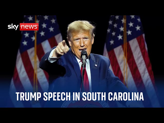 Donald Trump delivers speech in South Carolina