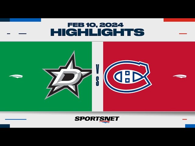 NHL Highlights | Stars vs. Canadiens - February 10, 2024