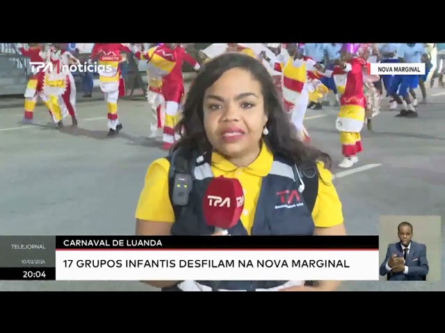 Carnaval de Luanda - 17 grupos infantis desfilam na nova marginal