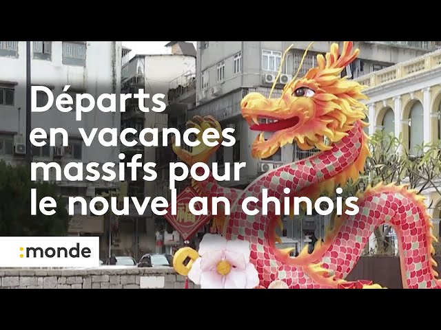 Nouvel An chinois : de nombreux départs en vacances pour célébrer l'année du dragon