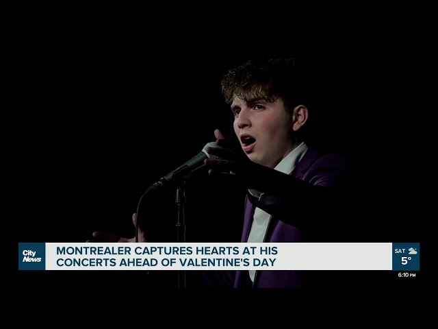 Montreal crooner captures hearts at Valentine’s concert