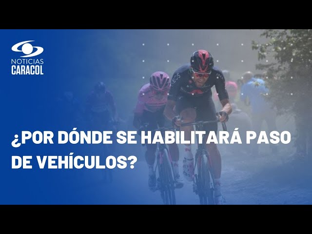 Estas son las vías que estarán cerradas por paso del Tour Colombia en Bogotá y Cundinamarca