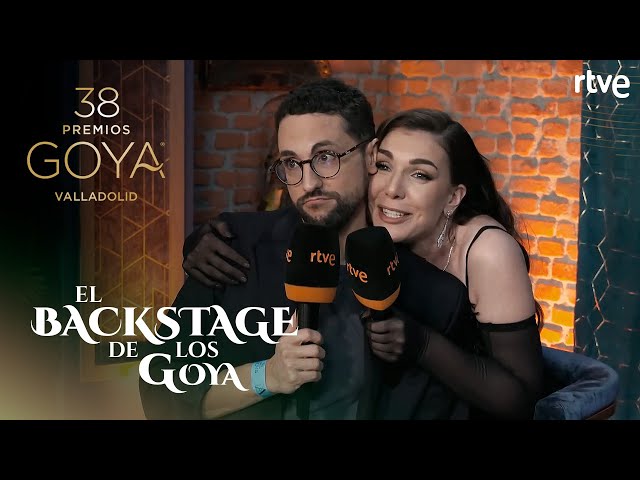 MEJORES MOMENTOS del BACKSTAGE de los GOYA con Inés Hernand y Galder Varas