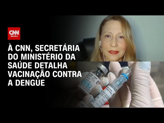 Vacina contra a dengue: à CNN, secretária da Saúde detalha distribuição | CNN PRIME TIME