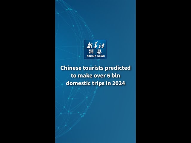 Xinhua News | Chinese tourists predicted to make over 6 bln domestic trips in 2024