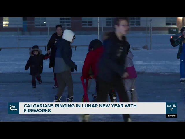 Calgarians ringing in Lunar New Year with fireworks