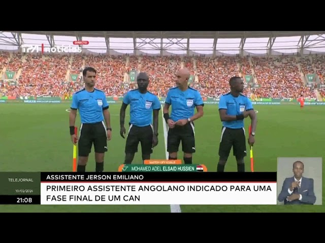 CAN 2023 /Assistente Angolano Jerson Emiliano - Nomeado para a final Negéria - Côte Dívoire