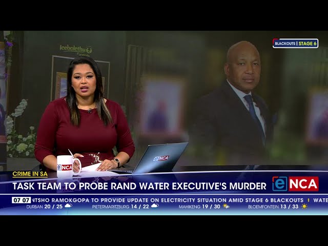 Task team to probe Rand Water executive's murder