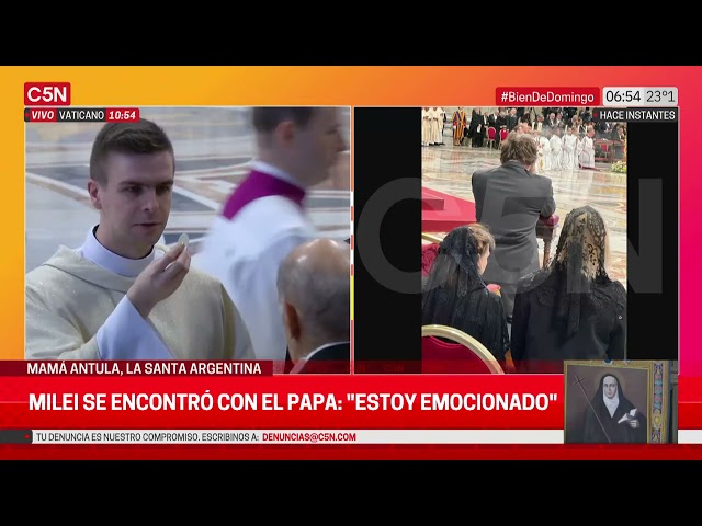 JAVIER MILEI se ENCONTRÓ con el PAPA FRANCISCO en el VATICANO: "ESTOY EMOCIONADO"