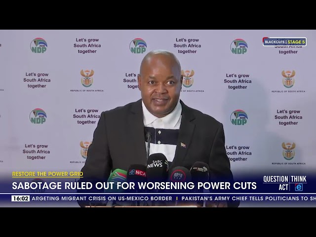 Sabotage ruled out for worsening power cuts