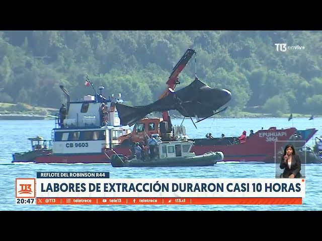 Reflote del helicóptero de Piñera: Labores de extracción duraron casi 10 horas