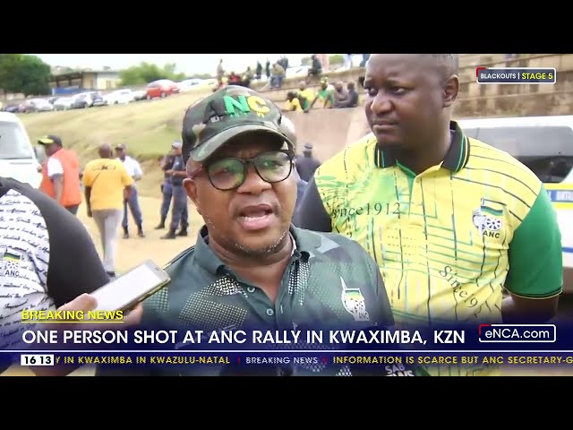 One person shot at ANC rally in KZN