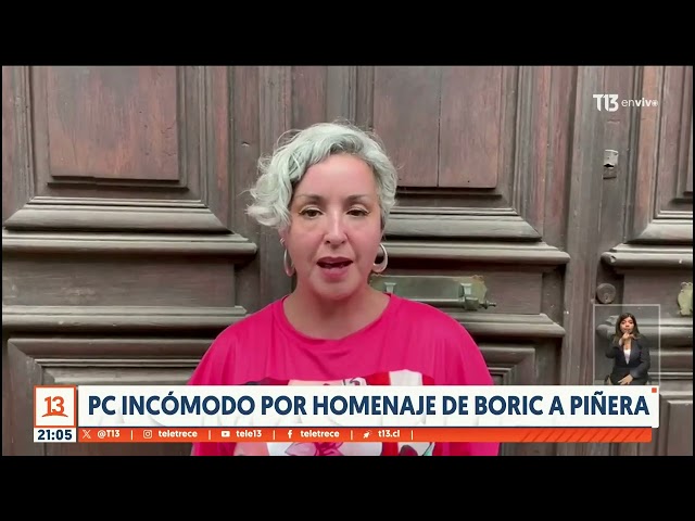 Partido Comunista incómodo por mea culpa de Boric en funeral de Piñera