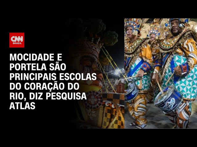 Mocidade e Portela são principais escolas do coração do Rio, diz pesquisa Atlas | AGORA CNN