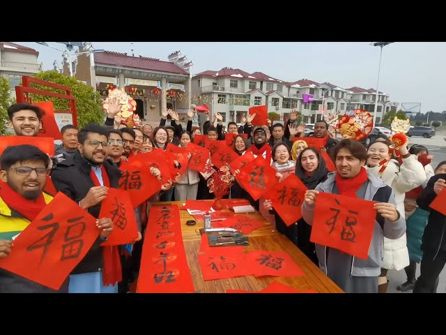 GLOBALink | Foreign friends share joys of celebrating Spring Festival in China