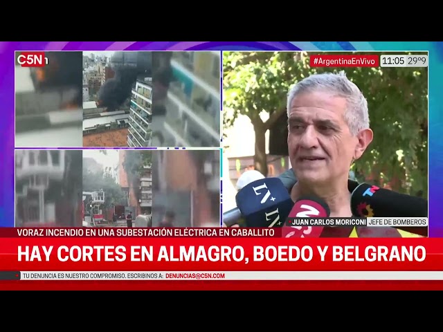 INCENDIO en una SUBESTACIÓN ELECTRICA: HABLA el JEFE de BOMBEROS