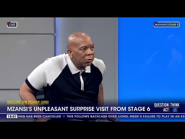 Electricity Minister Kgosientsho Ramokgopa in conversation with eNCA