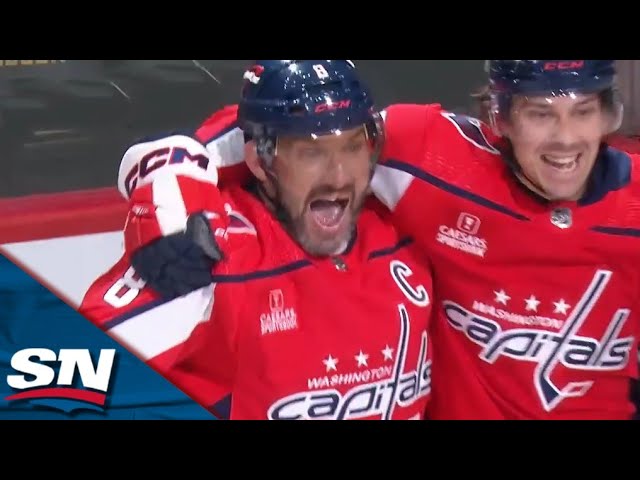 Alex Ovechkin Gets A Friendly Bounce To Score For His Fifth Straight Game