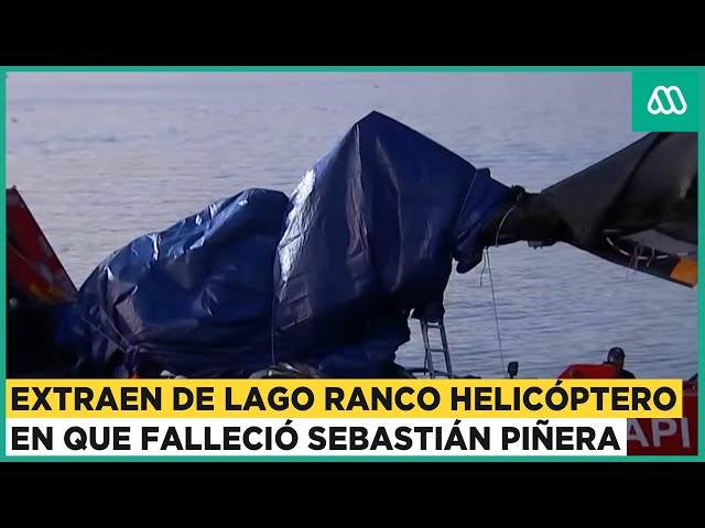 Extraen helicóptero en el que falleció el expresidente Sebastián Piñera